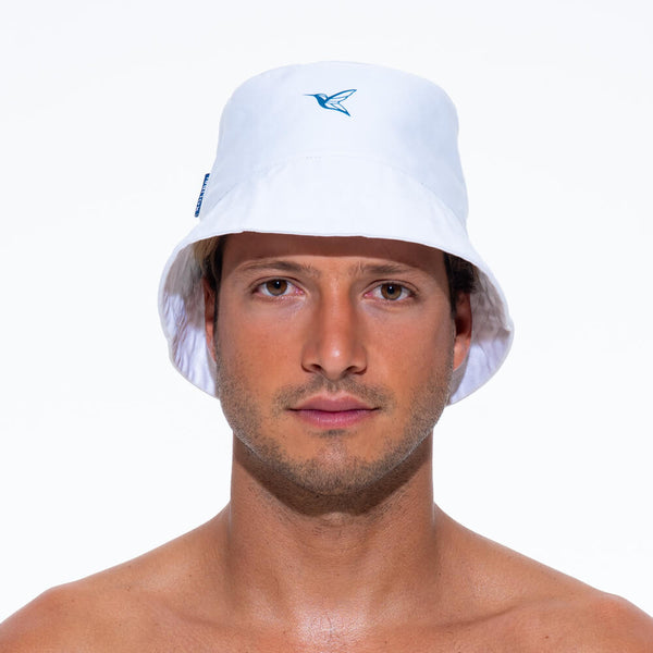 Mens Bucket Hat | 100% Cotton Twill | White