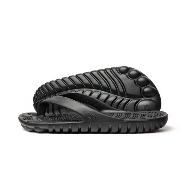 Pirate Black Flip-Flops by GUDO WORLD