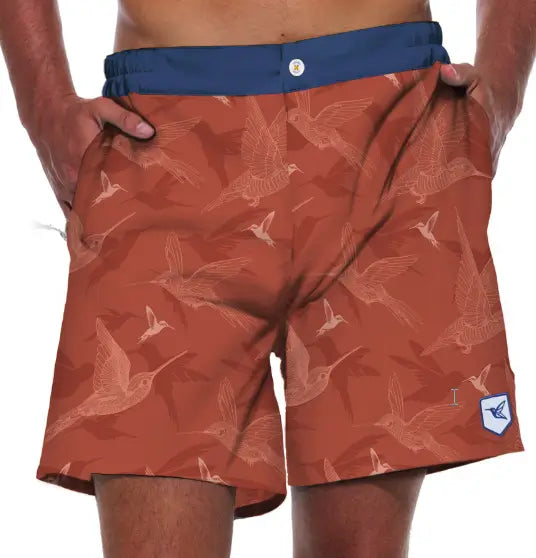 Mens Luxury Swim Trunks | El Colibrí